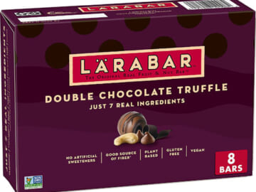 FOUR Boxes of 8-Count Larabar Double Chocolate Truffles as low as $6.09 EACH Box After Coupon (Reg. $9.86) – $0.76/1.6 Oz Bar! + Free Shipping + Buy 4, save 5%