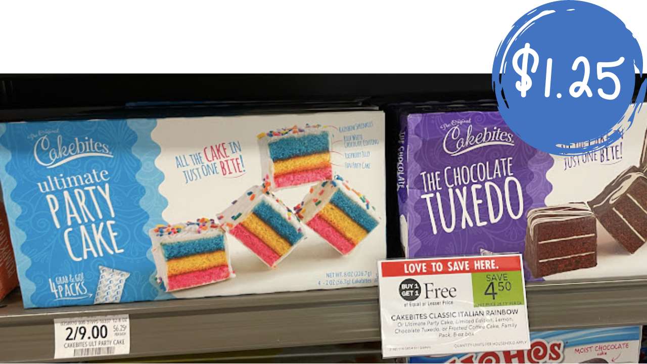 $1.25 CakeBites Italian Cake at Publix
