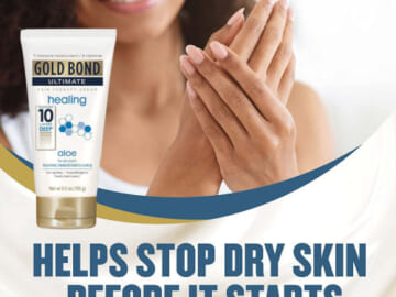 THREE 5.5-Oz Tubes Gold Bond Ultimate Skin Healing Aloe Therapy Lotion as low as $2.82 EACH Shipped Free (Reg. $5)  – 12K+ FAB Ratings! 24-Hour Hydration + Get 3 for the price of 2