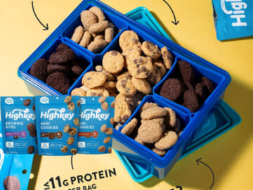 FOUR 3-Packs HighKey Sugar Free Cookies, Variety Pack as low as $9.89 PER 3-Pack After Coupon (Reg. $15) + Free Shipping – $3.30/ 2.25 Oz Bag – Keto Snacks Zero Carb No Sugar + Buy 4, save 10%