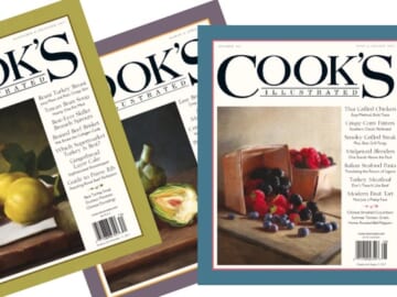 Cook’s Illustrated magazine subscription for just $9.99 per year!