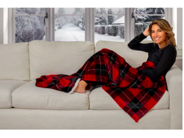 ClimateRight by Cuddl Duds Foot Pocket Plush Throw only $10!