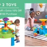 Step2 Toys Up To 35% Off + $15 off $100 + Extra 10% Off!