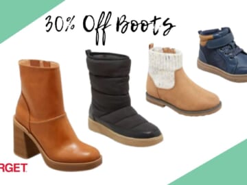 30% Off Boots For Everyone at Target