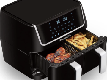 *HOT* PowerXL 10-Quart 8-in-1 Dual Basket Air Fryer for just $79.98 shipped!
