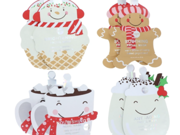 Holiday Treats Christmas Facial Masks 12-Pack for just $12.99 shipped!