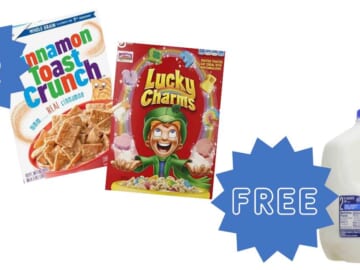 $2 General Mills Cereal & FREE Milk at Kroger!