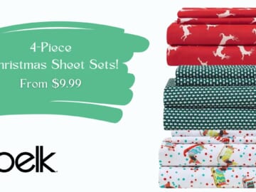 $9.99 4-Piece Christmas Sheet Sets