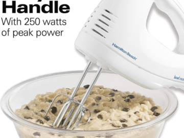 Hamilton Beach 6-Speed Electric Hand Mixer with Whisk $10 (Reg. $22.99) – with Snap-On Storage Case!
