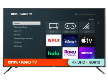 onn. 50” Class 4K UHD (2160P) LED Roku Smart TV only $148 shipped!