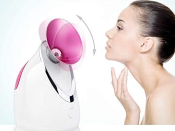 Ionic Face Steamer with 5-Piece Skin Cleaning Tool Kit $26.85 Shipped Free (Reg. $42) – 19.6K+ FAB Ratings!