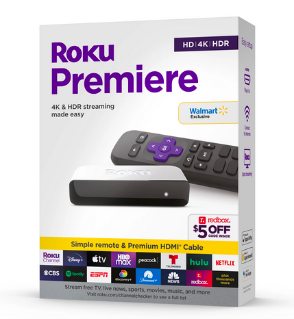 Roku Premiere 4K/HDR Streaming Media Player only $19!