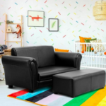 Kids’ Faux Leather Sofa with Ottoman only $99.99 shipped (Reg. $288!)