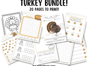 Free Printable Thanksgiving Turkey Bundle!