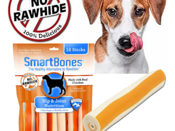 16-Count SmartBones Chicken Dog Chews Hip Joint as low as $1.79 After Coupon (Reg. $9.89) – $0.11/Stick! + Free Shipping + Extra Savings at Checkout!