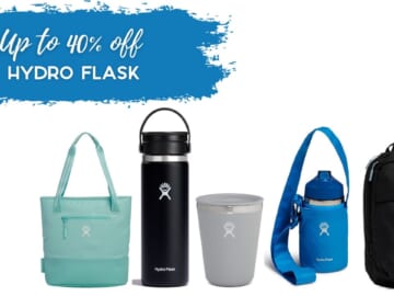 40% off Hydro Flask Tumblers and Lunch Boxes