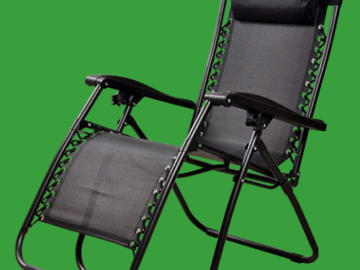 Adjustable Zero Gravity Lounge Chair $70 Shipped Free (Reg. $100) – Compact and Lightweight!