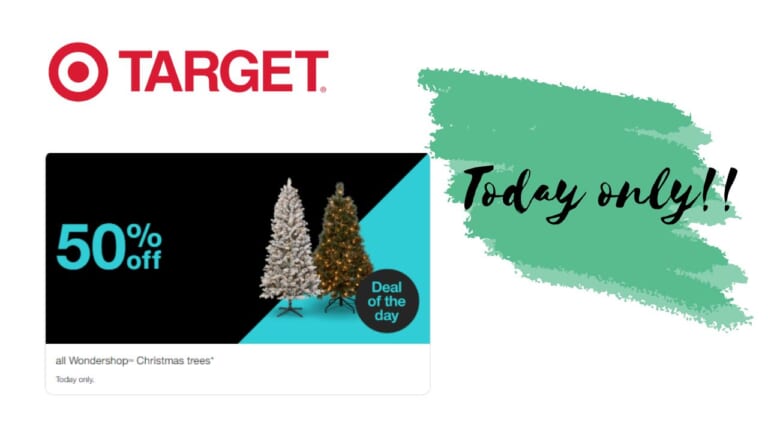 50% off Wondershop Christmas Trees at Target!