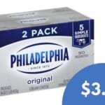 Philadelphia Cream Cheese 2-Packs for $3.99 at Kroger