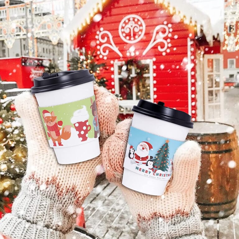 40 Count Double Layer Christmas Coffee Cup Sleeves $10.10 After Coupon (Reg. $14) – $0.25 each! Fits 12 oz to 20 oz Cups, 5 Designs per Set