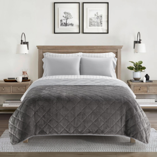 Walmart Black Friday! Dearfoams Velvet Plush 7-Piece Quilt Bedding Set $29 (Reg. $44) – All Sizes – 5 Colors!