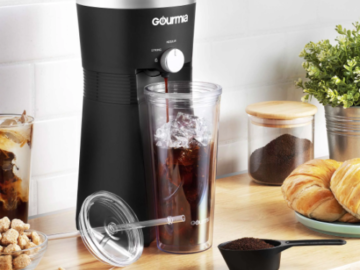 Walmart Cyber Monday: Gourmia Iced Coffee Maker With Reusable Tumbler – $15