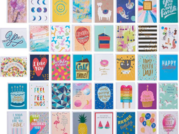 40-Count American Greetings Deluxe Birthday Card Assortment $13.51 After Coupon (Reg. $20) – 1.8K+ FAB Ratings! – 34¢ each