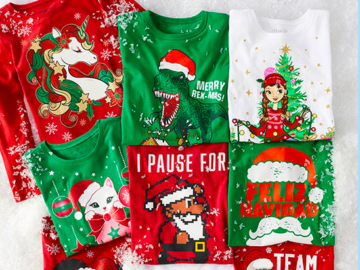 The Children’s Place: ALL Graphic Holiday Tees & Bodysuits only $3.99 shipped!