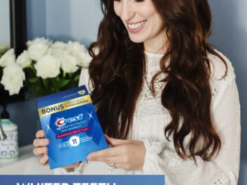 32 Count Crest 3D Whitestrips, Glamorous White as low as $23.79 Shipped Free (Reg. $40) – $0.75 per strip, or $1.49 per 2-strip treatment! 16 Treatments Total!