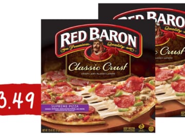 $3.49 Red Baron Frozen Pizzas