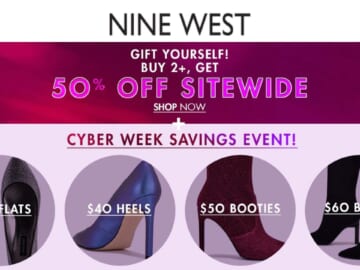 Nine West | 50% Off Purchase When You Buy 2+ Pairs