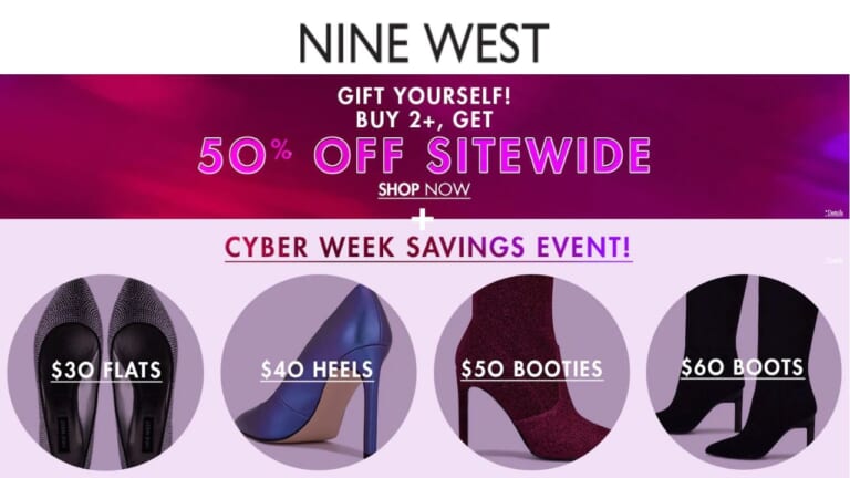 Nine West | 50% Off Purchase When You Buy 2+ Pairs
