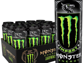 12-Pack Monster Energy Drinks, 18.6 Ounce as low as $19.19 After Coupon (Reg. $32) + Free Shipping – $1.60/Can