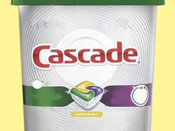 62-Count Platinum ActionPacs Dishwasher Detergent Pods, Lemon as low as $11.96 After Coupon (Reg. $20) + Free Shipping – $0.19/ Pod