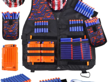 Kids Tactical Vest Kit for Nerf Guns N-Strike Elite Series $13.99 After Coupon (Reg. $33.99) – 18K+ FAB Ratings!