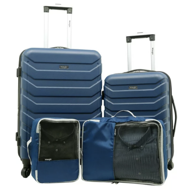 Wrangler 4-Piece Hardside Spinner Luggage Set only $73 shipped!