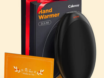 5200mAh Portable Electric Hand Warmer $15.11 After Code + Coupon (Reg. $22.49) – Great Gift, Comes with a Greeting Card! for Winter Outdoor Sports