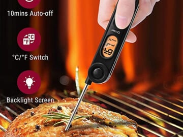 ThermoPro Instant Read Food Thermometer $13.99 (Reg. $21.99) + FAB Ratings! – Perfect for indoor and outdoor cooking