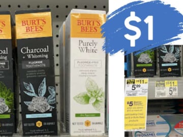 $1 Burt’s Bees Adult Toothpaste at Walgreens