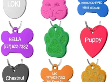 Personalized Tags for Dogs and Cats $2.77 Shipped Free (Reg. $3.79) – FAB Ratings! Multiple Color Options