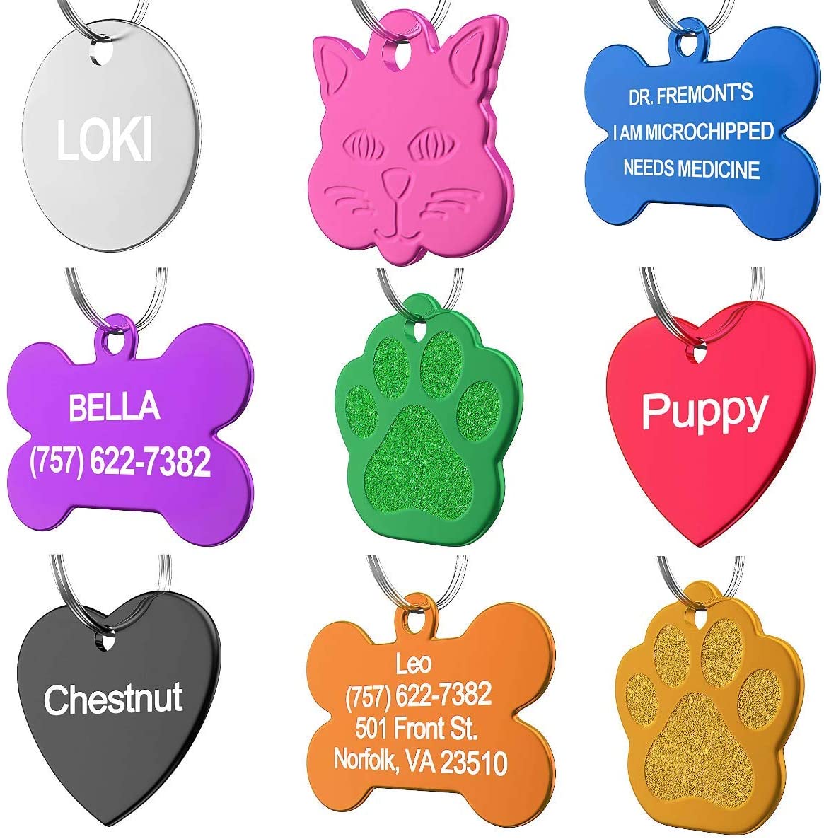 Personalized Tags for Dogs and Cats $2.77 Shipped Free (Reg. $3.79) – FAB Ratings! Multiple Color Options