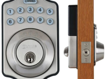 Electronic Deadbolt Door Lock $35 Shipped Free (Reg. $50) – Available in Satin Nickel and Tuscan Bronze