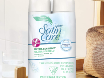 2-Pack Gillette Satin Care Ultra Sensitive Shave Gel for Women as low as $4.06 Shipped Free (Reg. $14.88) – $2.03 per 7 Oz Bottle!