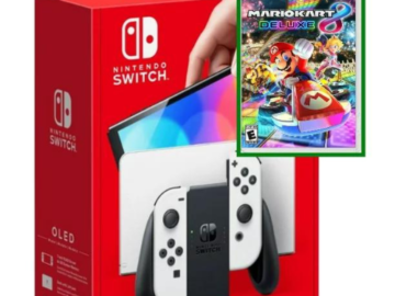 Nintendo Switch OLED White Joy-Con With Mario Kart 8 Deluxe Limited Bundle $384.99 Shipped Free (Reg. $565)