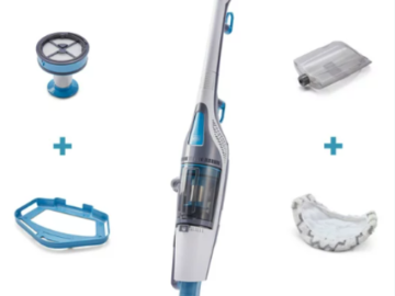 Black+Decker Corded Steam Mop and Vacuum Cleaner $69 Shipped Free (Reg. $99.99) – Large capacity bagless dustbin