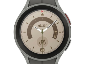 Today Only! Samsung Galaxy Watch5 Pro Titanium Smartwatch 45mm BT, Gray $379.99 Shipped Free (Reg. $449.99)