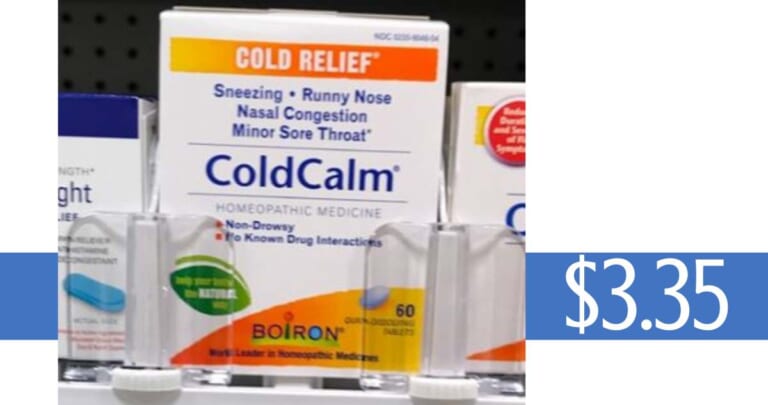 Stock Your Medicine Cabinet with $3.35 Boiron ColdCalm