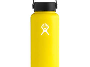 Hydro Flask Wide Mouth Water Bottle with Leak Proof Flex Cap, 32 Oz $10 (Reg. $40) – 1K+ FAB Ratings!