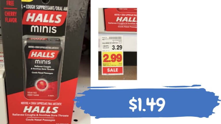 Get Halls Cough Drop Minis for $1.49 at Kroger