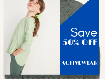 Today Only! Save 50% off on Activewear from $6.49 (Reg. $12.99+) – for Men, Women, Girls and Boys!